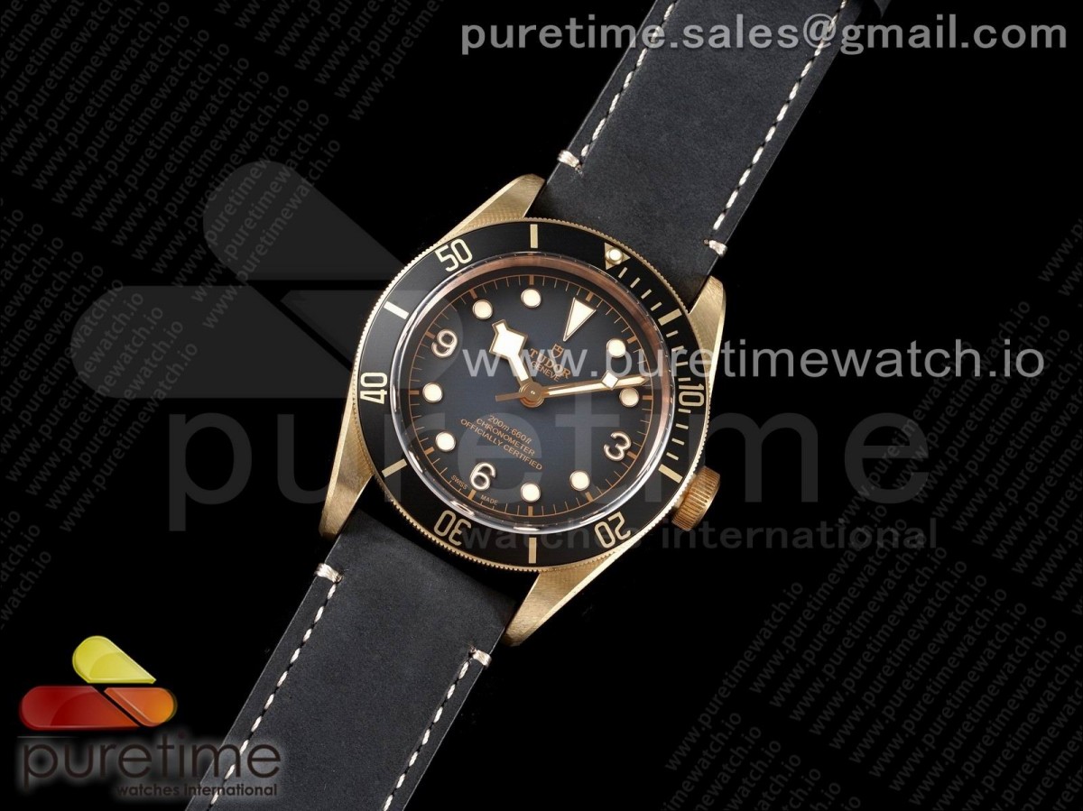 XF공장 V3 튜더 헤리티지 블랙베이 브론즈 그레이 가죽스트랩 / Heritage Black Bay Bronze Gray XF 11 Best Edition on Leather Strap A5612 V3