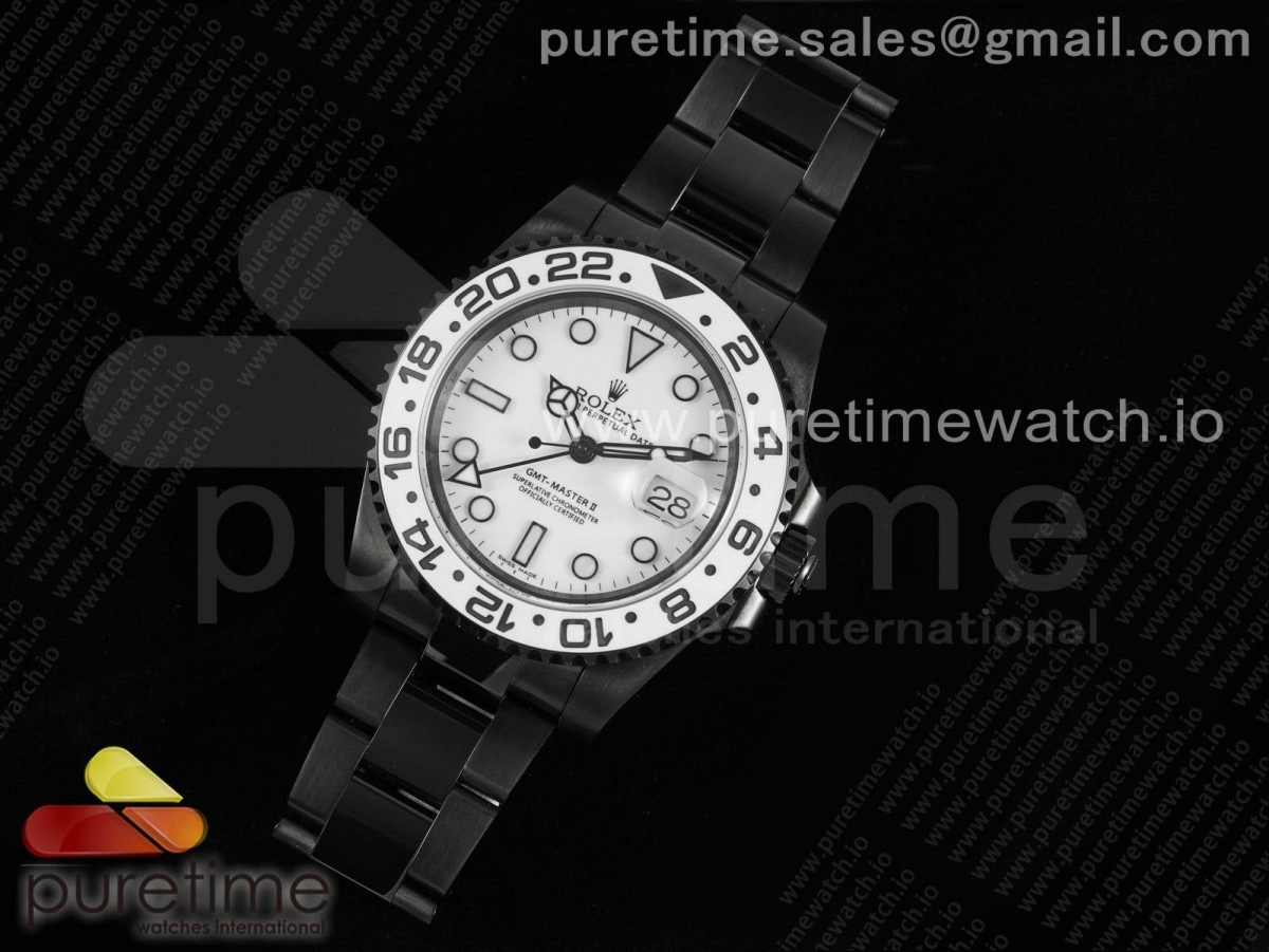 VR공장 V2 롤렉스 GMT마스터 오레오 PVD 화이트세라믹베젤 화이트다이얼 SA3186 / GMT-Master II Oreo PVD White Ceramic Bezel VRF 11 Best Edition White Dial SA3186 CHS V2