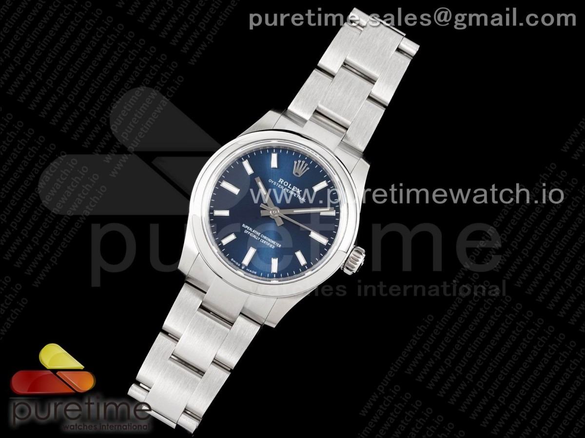 EW공장 롤렉스 오이스터퍼페츄얼 31MM 블루다이얼 브슬 (인덱스틀어짐 교환X)  /Oyster Perpetual 31mm 277200 EWF Best Edition Blue Dial on SS Bracelet 6T15