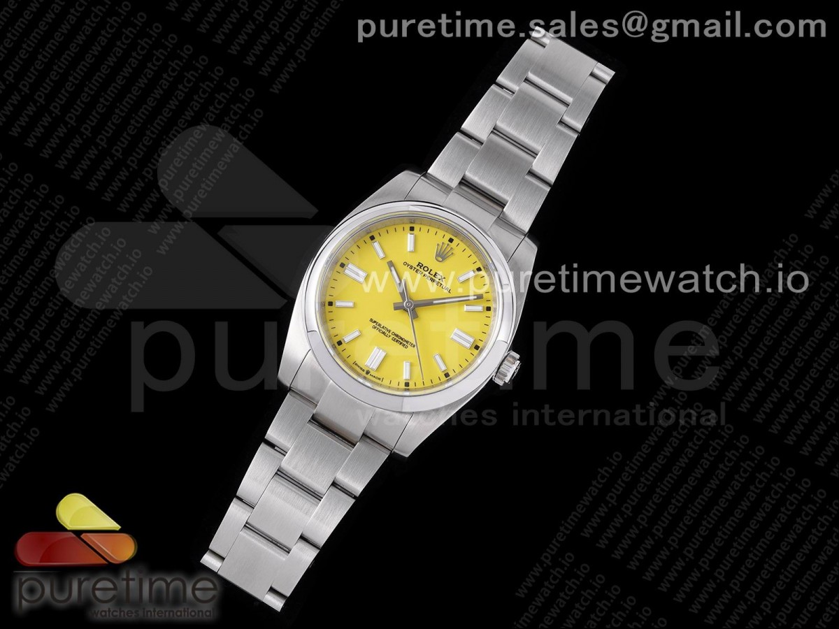 KR공장 롤렉스 오이스터퍼페츄얼 36MM 옐로우다이얼 브슬 / Oyster Perpetual 126000 36mm KRF 11 Best Edition 904L Steel Yellow Dial A2824