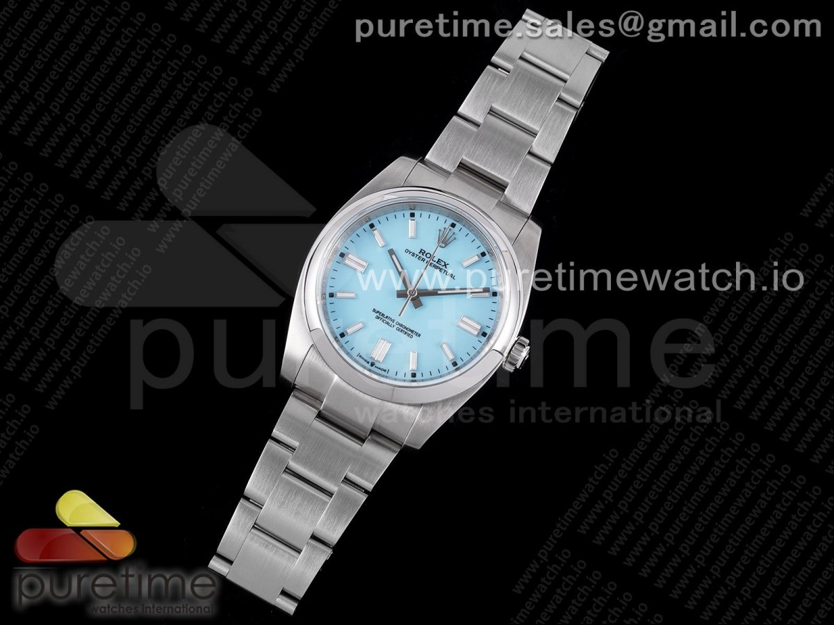 KR공장 롤렉스 오이스터퍼페츄얼 36MM 블루다이얼 브슬 / Oyster Perpetual 126000 36mm KRF 11 Best Edition 904L Steel Tiffany Blue Dial A2824