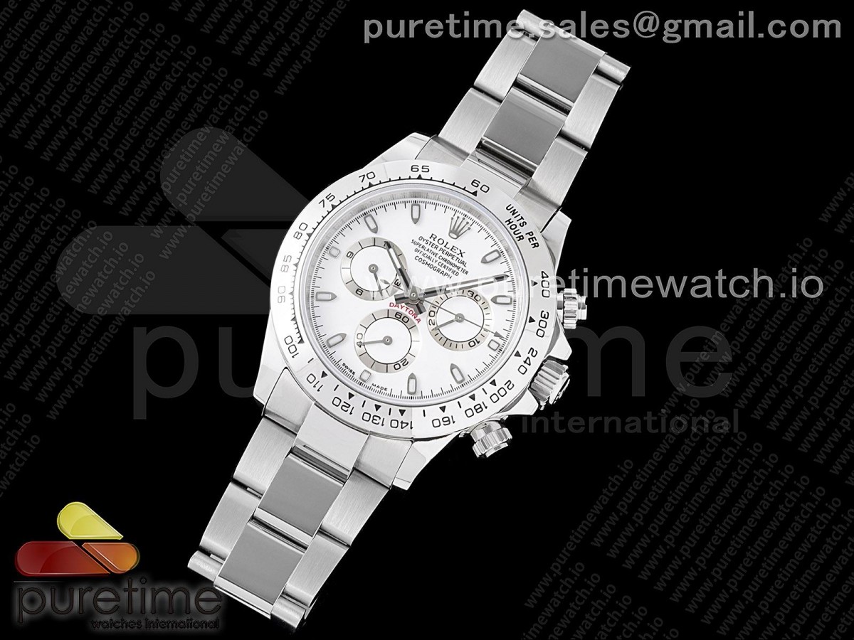 VR공장 롤렉스 데이토나 화이트다이얼 브슬 7750 / Daytona 116520 VRF 11 Best Edition White Dial on SS Bracelet A7750