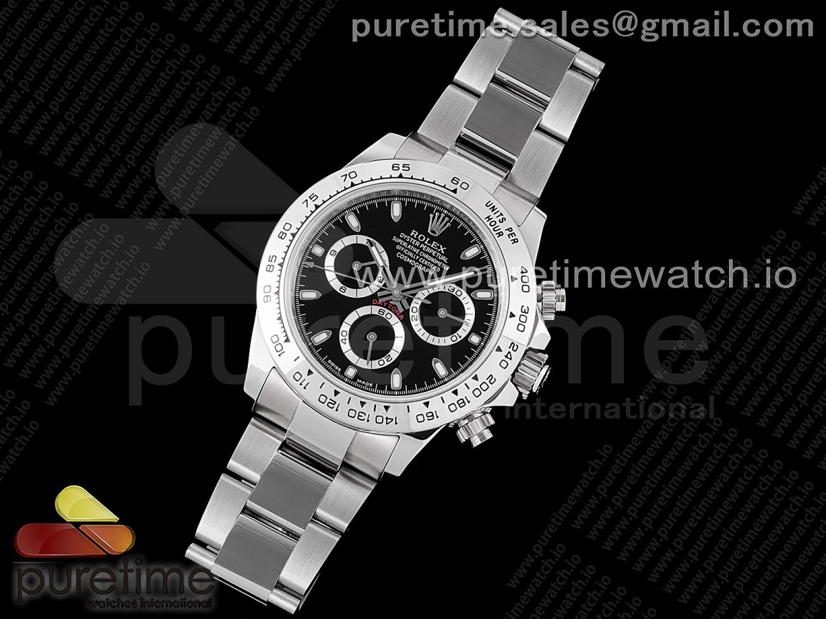 VR공장 롤렉스 데이토나 블랙다이얼 브슬 7750 /Daytona 116520 VRF 11 Best Edition Black Dial on SS Bracelet A7750