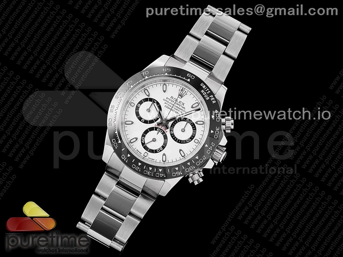 VR공장 롤렉스 데이토나 세라토나 화이트다이얼 브슬 7750 /  Daytona 116500 VRF 11 Best Edition White Dial on SS Bracelet A7750