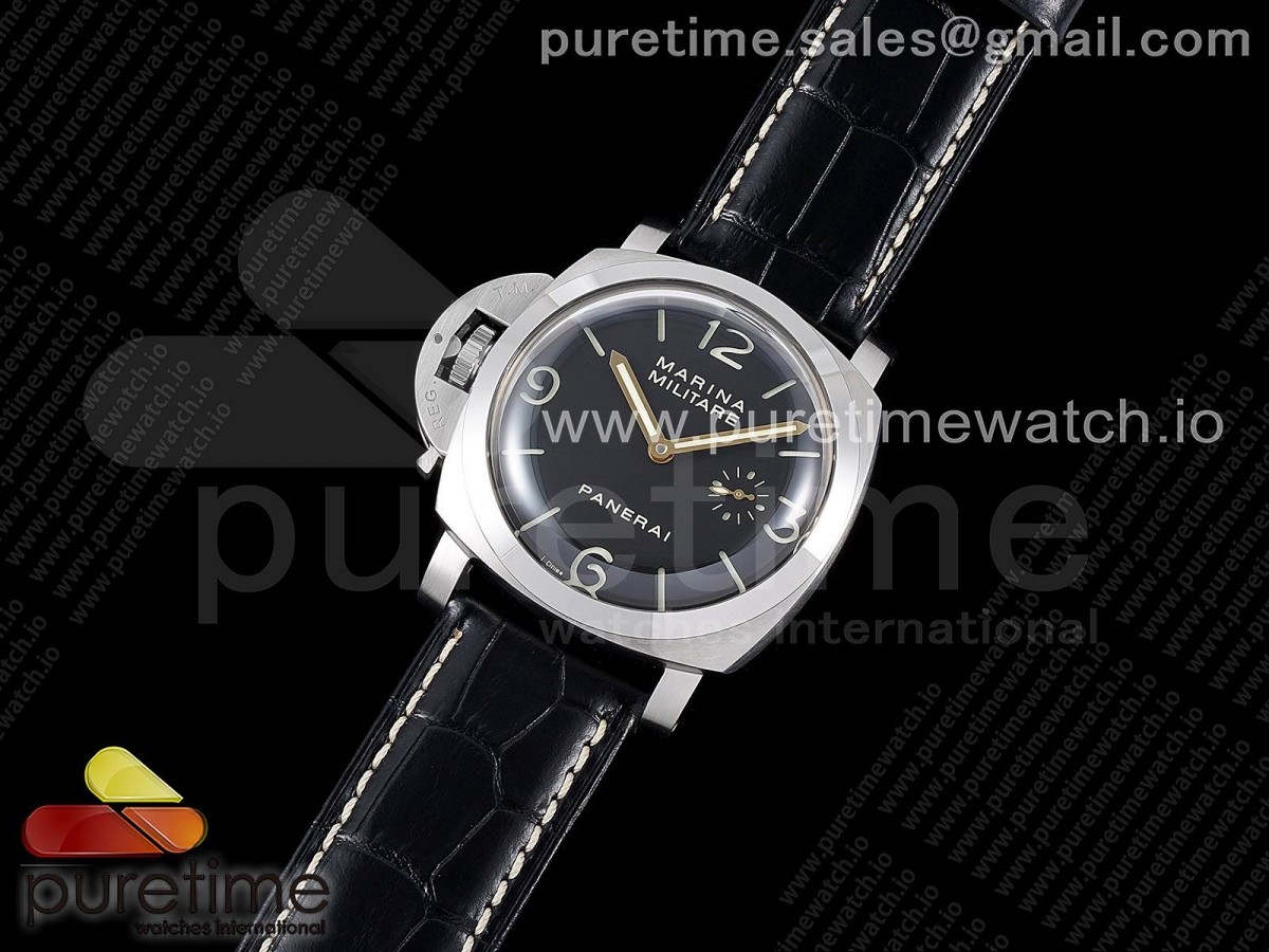 XF공장 파네라이 PAM217 H 블랙다이얼 가죽 / PAM217 H XF 11 Best Edition Superlumed Dial on Black Leather Strap A6497 with Y-Incabloc