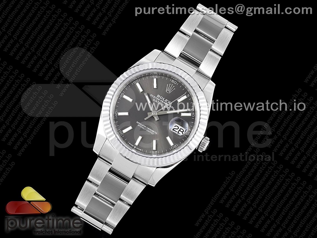 VS공장 롤렉스 데이저스트 41MM 그레이바인덱스 오이스터브슬 VS3235 / DateJust 41 126334 904L SS VSF 11 Best Edition Gray Dial on Oyster Bracelet VS3235