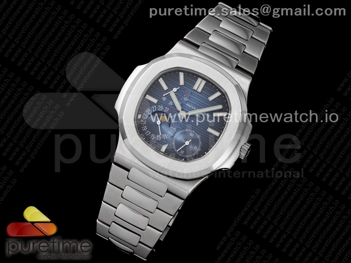 PF공장 파텍필립 노틸러스 5712 블루다이얼 브슬 / Nautilus 5712 SS PF Best Edition Blue Dial on SS Bracelet A23J