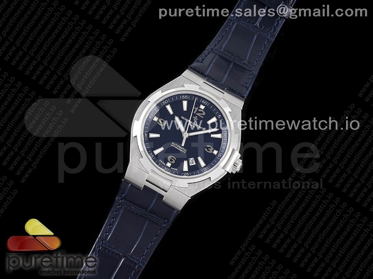 8F공장 바쉐론콘스탄틴 오버시즈 블루다이얼 블루가죽 / Overseas SS 8F Maker Blue Dial on Blue Leather Strap MIYOTA9015