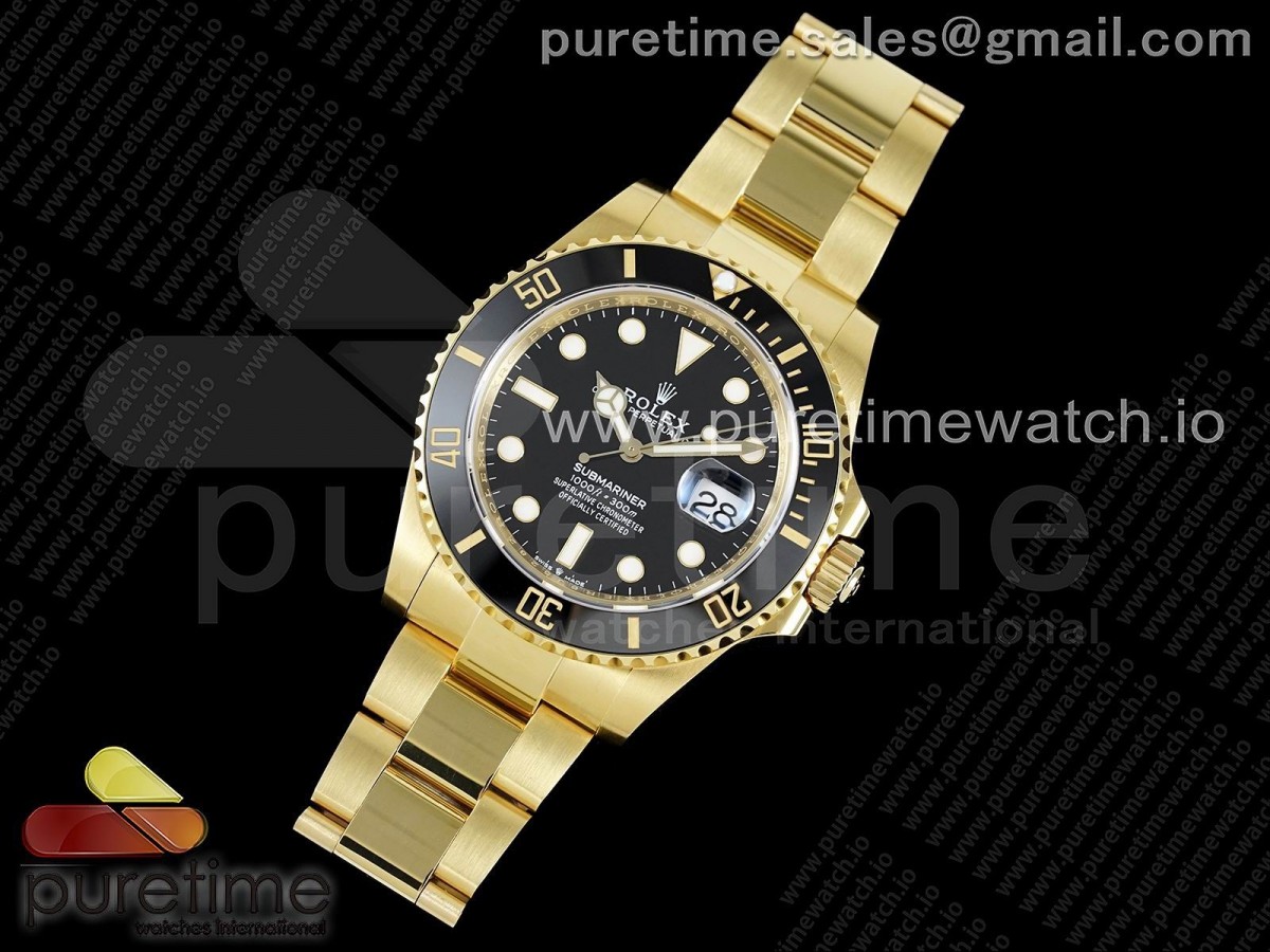 EW공장 롤렉스 서브마리너 41MM 블랙금통 브슬 /  Submariner 41mm 126618 LN YG EWF Black Dial on YG Bracelet A3235