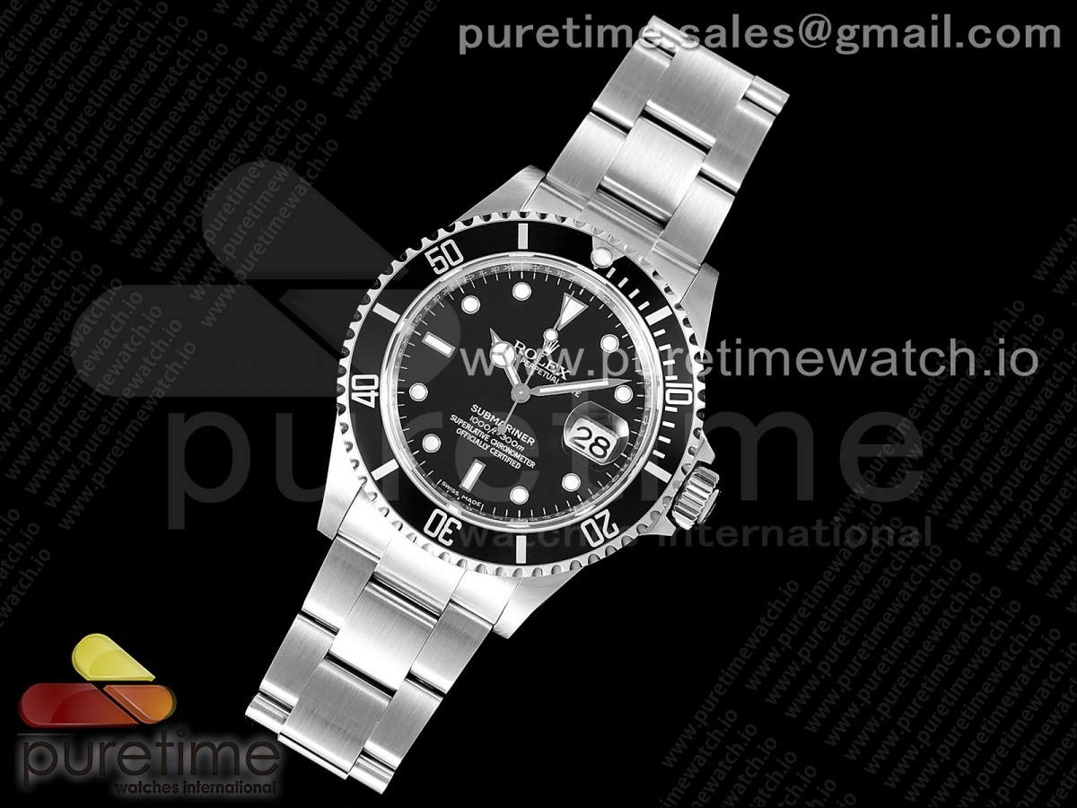 AR공장 롤렉스 서브마리너 구형 구섭마 블랙 브슬 904L 3135 인그레이빙 / Submariner 16610 LN Black 904L Steel ARF1:1 Best Edition on SS Bracelet SH3135