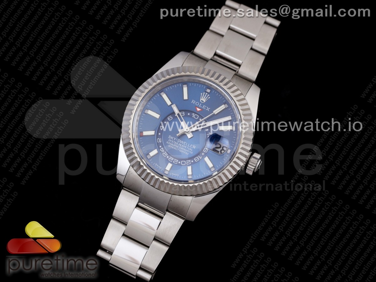 TW공장 롤렉스 스카이드웰러 블루다이얼 브슬 / Skydweller SS TWF Best Edition Blue Dial on SS Bracelet A23J