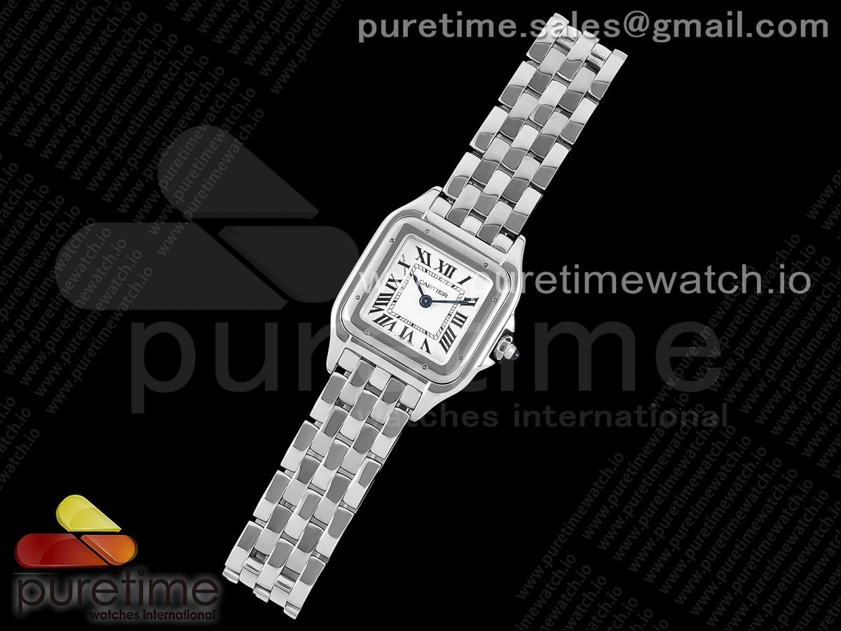 BV공장 까르띠에 팬더 22MM 브레이슬릿 쿼츠 / Panthère 22mm BVF 11 Best Edition SS White Dial on SS Bracelet Ronda Quartz