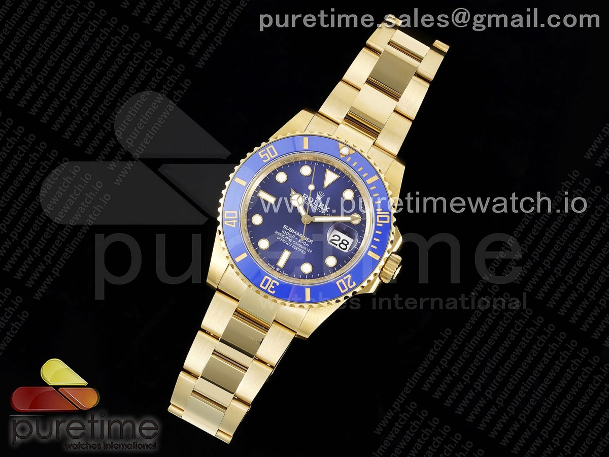 JD공장 롤렉스 서브마리너 금통 블루 / Submariner LB YG Blue Ceramic 904L Steel JDF 11 Best Edition VR3135