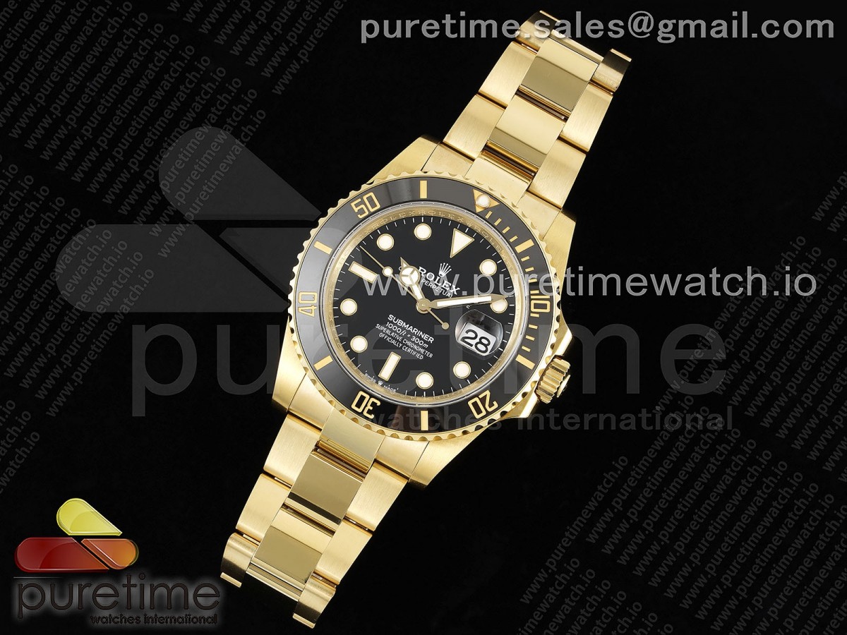 JD공장 롤렉스 서브마리너 금통 블랙 / Submariner  YG Black Ceramic 904L Steel JDF 11 Best Edition VR3135