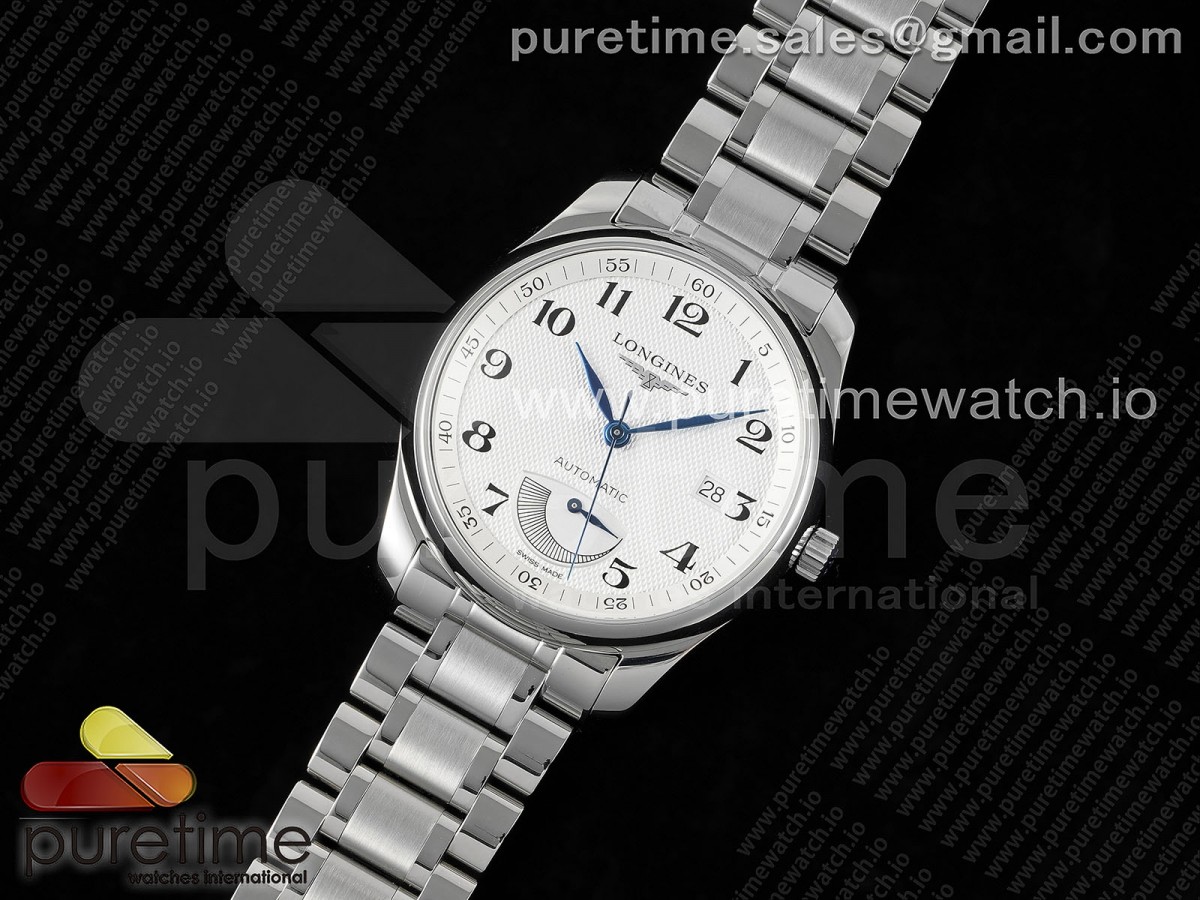 APS공장 론진 마스터 파워리져브 화이트넘버인덱스 브슬 / Master Power Reserve SS APSF 11 Best Edition White Dial on SS Bracelet AL602