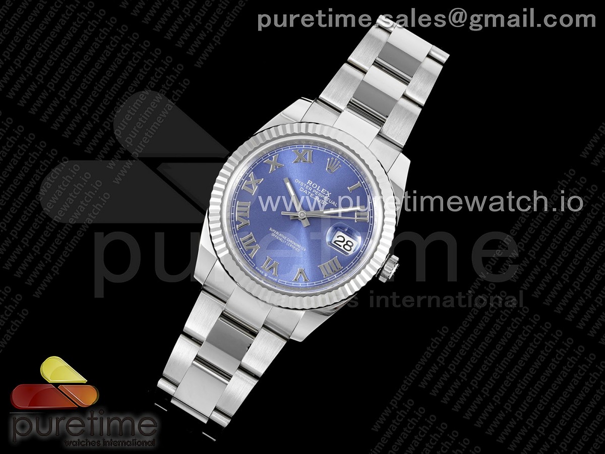 클린공장 로렉스 데이저스트41mm 블로 로만 오이스터밴드 Datejust 41 SS 904L Steel Clean 11 Best Edition Blue Roman Dial on Oyster Bracelet VR3235