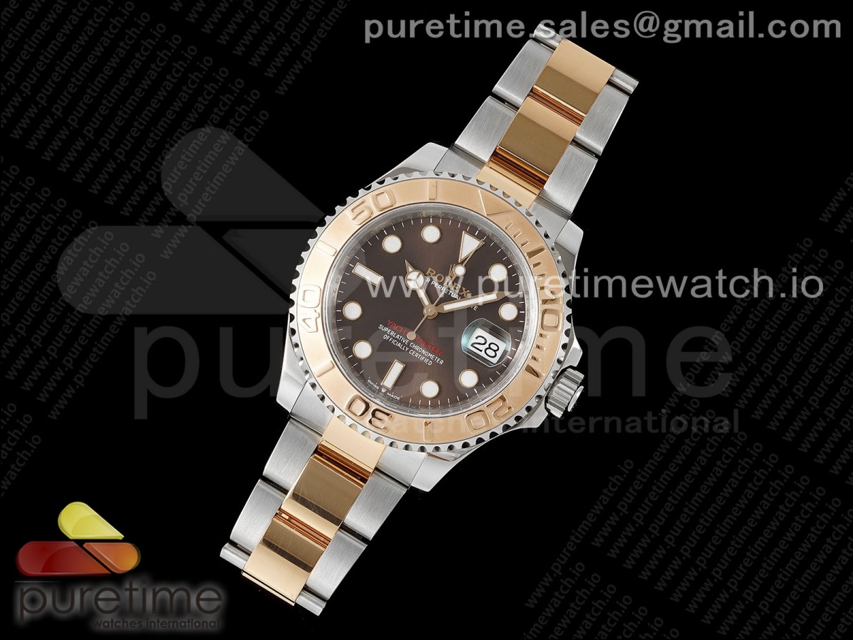 VS공장 롤렉스 요트마스터 로즈골드 콤비 브라운초코판  Yacht-Master 126621 SSRG 904L Steel VSF 11 Best Edition Brown Dial on SSRG Bracelet VS3235