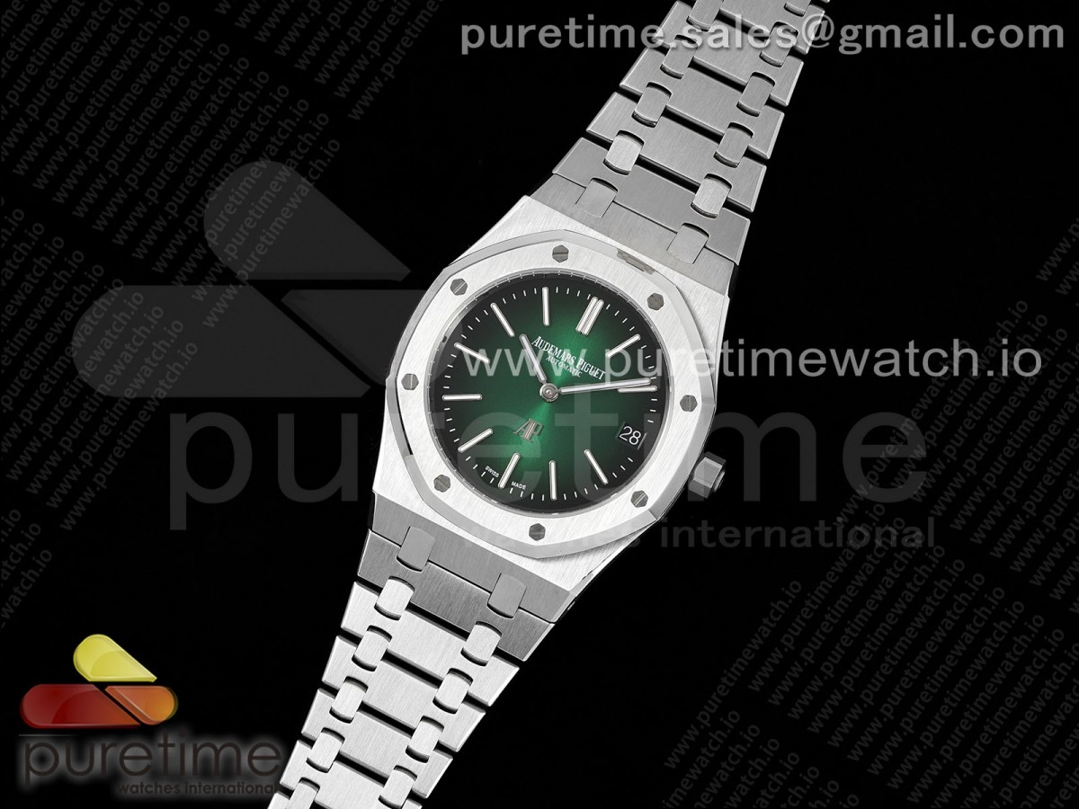 IP공장 로얄오크 15202 39미리 그린블랙 다이얼 Royal Oak 39mm 15202 SS IPF 11 Best Edition GreenBlack Dial on SS Bracelet A2121