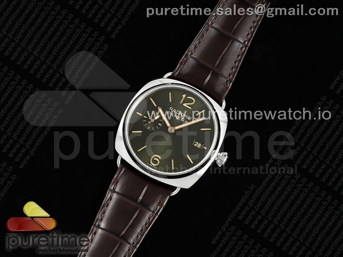 VS공장 파네라이 라디오미르 PAM1386 Radiomir 40mm VSF 11 Best Edition Green Dial on Brown Leather Strap P900