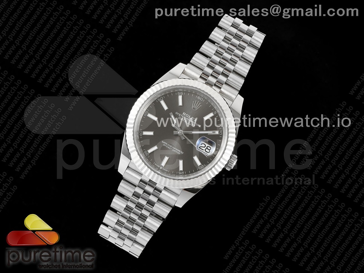 C플러스공장 롤렉스 데이저스트 41미리 DateJust 41 126334 C+F 11 Best Edition 904L Steel Gray Dial on SS Jubilee Bracelet VR3235