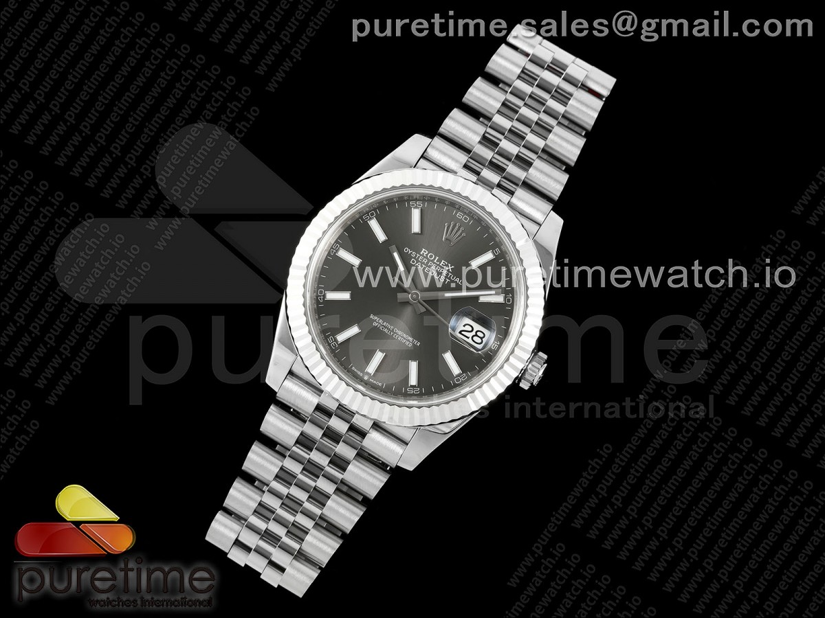 VS공장 롤렉스 데이저스트 그레이 41미리 플루티드 쥬빌레 DateJust 41 126334 904L SS VSF 11 Best Edition Gray Dial on Jubilee Bracelet VS3235