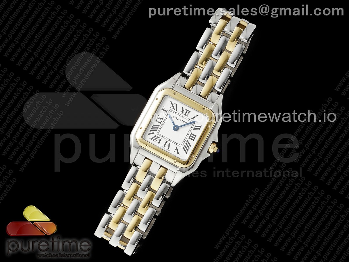 AF공장 까르띠에 팬더 27미리Panthère Ladies 27mm SSYG AF 11 Best Edition White Dial on SSYG Bracelet Ronda Quartz