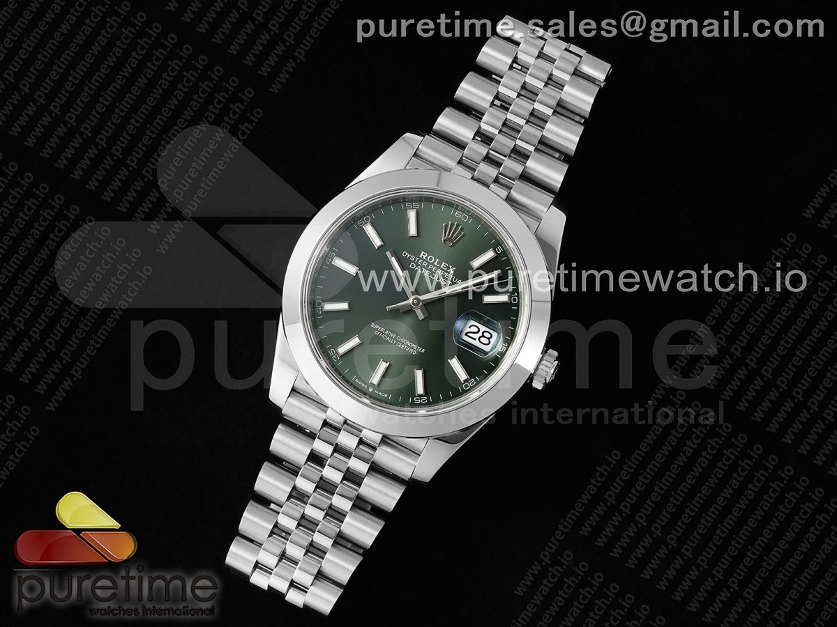 VS공장 롤렉스 데이저스트 41미리 그린다이얼 돔베젤 쥬빌레  DateJust 41 126330 904L SS VSF 11 Best Edition Green Dial on Jubilee Bracelet VS3235