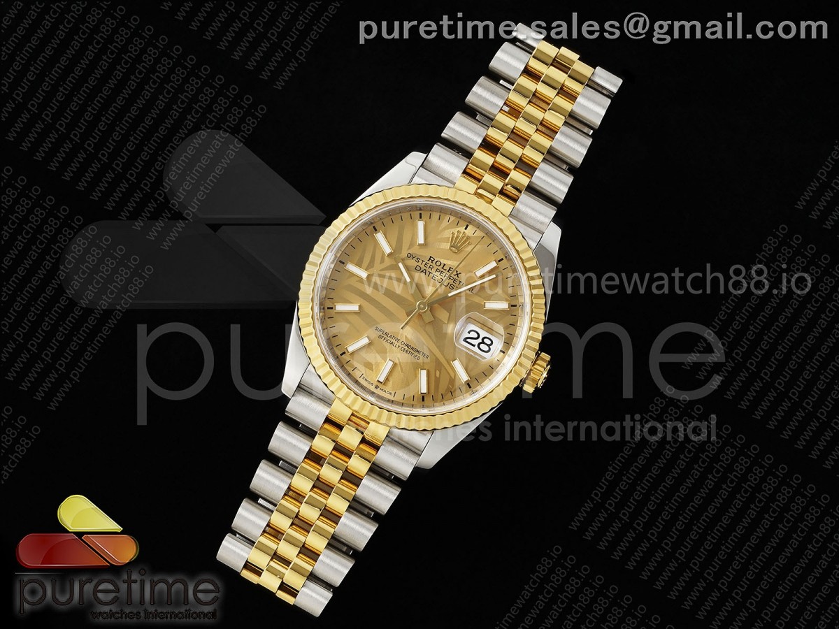 VS공장 롤렉스 데이저스트 36미리 콤비 골드러프 DATEJUST 36 SSYG 126233 VSF 11 BEST EDITION 904L STEEL YG LEAF DIAL ON JUBILEE BRACELET VS3235