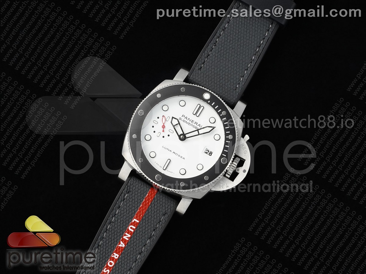 VS공장 파네라이 PAM1579 SUBMERSIBLE LUNA ROSSA 42MM VSF 11 BEST EDITION ON GRAY NYLON STRAP P900