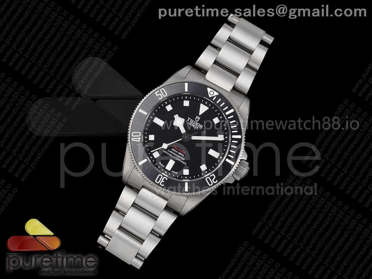 ZF공장 튜더 펠라고스 39미리 티타늄 PELAGOS 39MM TITANIUM ZF 11 BEST EDITION BLACK DIAL ON TITANIUM BRACELET A2824